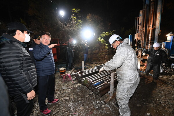 10.31 봉화 광산 매몰 사고 현장방문, 고립자 구조에 가원자원 총동원