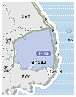 경상북도 지도