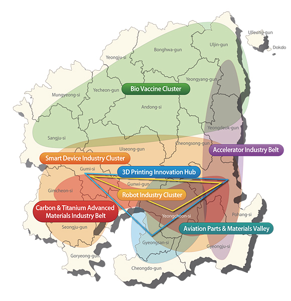 Map of Strategic Industries by Region